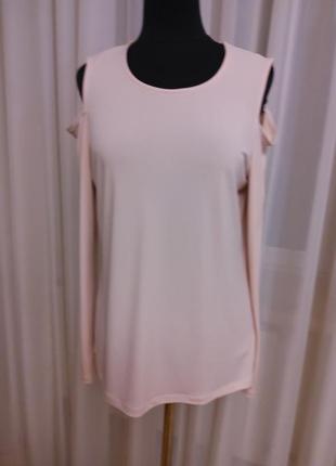 Нюдовая кофта ,блуза donna karan раз.m-l