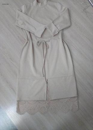 Ніжна сукня з мереживом3 фото