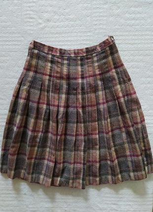 Спідниця, вовна, шотландія , в складку, в клітку
