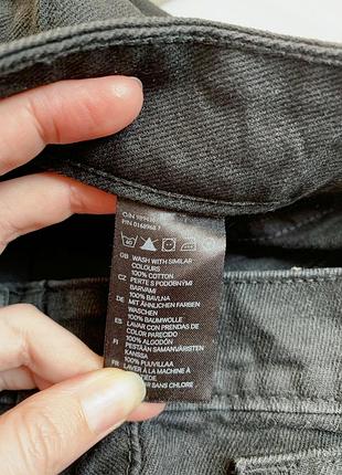 Шорти, шортики, джинсові, чорні, h&m 7