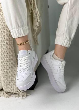 Жіночі кросівки nike air force 1 shadow white light violet3 фото