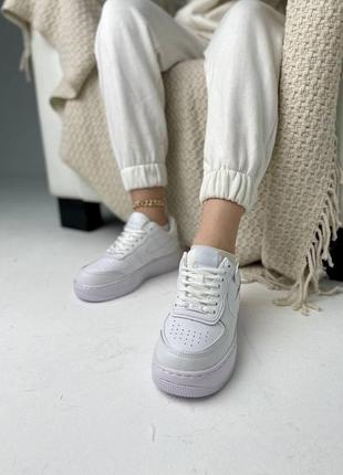 Жіночі кросівки nike air force 1 shadow white light violet4 фото