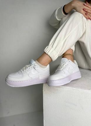 Жіночі кросівки nike air force 1 shadow white light violet9 фото