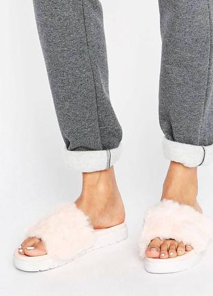 Тапочки с мехом от asos