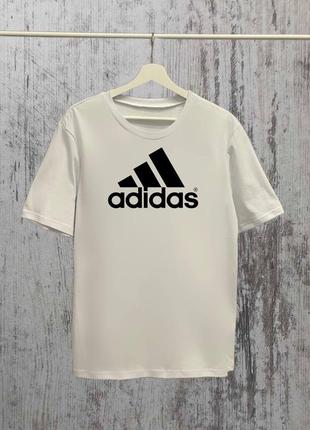 Белая футболка с коротким рукавом adidas