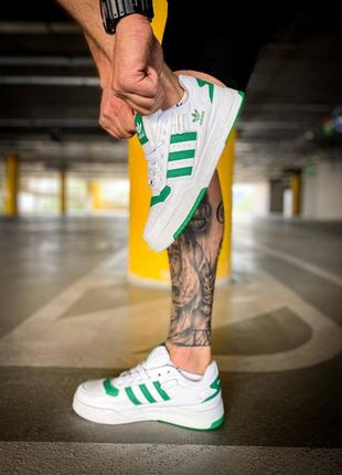 Кросівки adidas forum low white green