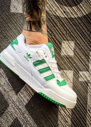 Кросівки adidas forum low white green4 фото