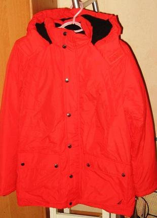Зимова стильна куртка nautica подовжена l/g (14/16) на ріст 158-164см колір tabasco