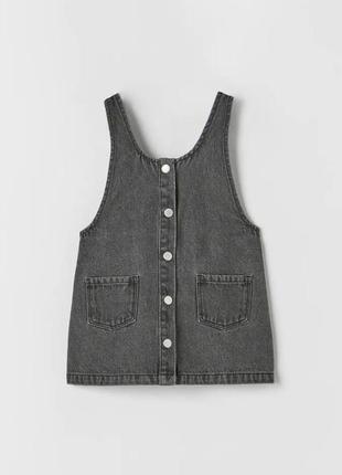 Джинсовый сарафан для девочки от zara 3-4 года (98-104 см) / платье, платье