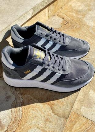 Чоловічі кросівки adidas iniki grey/  мужские серые кроссовки адидас иники