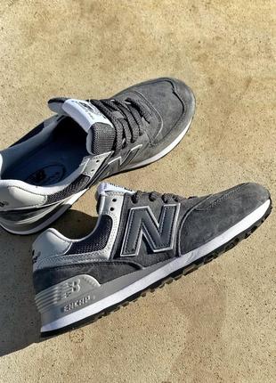 Чоловічі кросівки new balance 574, grey/  мужские кроссовки нью беленс серые