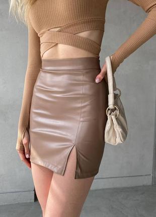 Спідниця жіноча еко шкіра