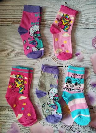 Комплект носков на девочку на 6-8 лет.