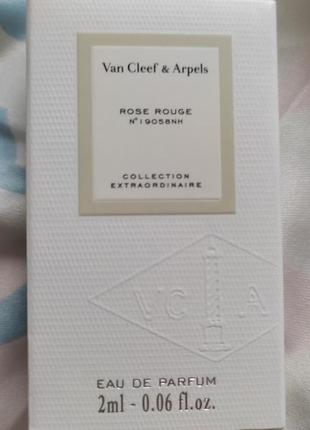 Пробник van cleef & arpels collection extraordinaire rose rouge