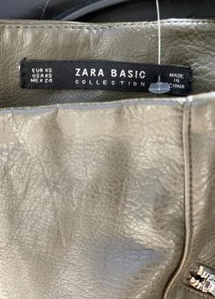 Юбка миди под кожу zara 34-36‼️роспродажа‼️4 фото