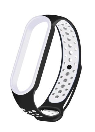 Ремешок для mi band 3/4/5/6/7 ремішок mi band ремінець для годинника ми бенд браслет мі банд перфорація  мі бенд ми банд