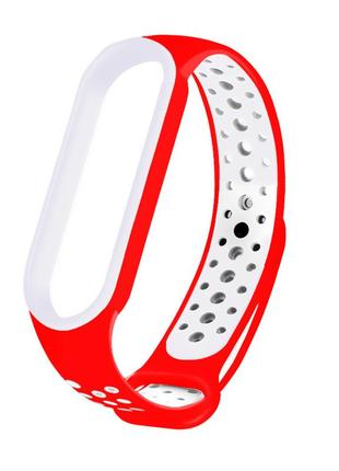 Ремешок для mi band 3/4/5/6/7 ремішок  mi band ремінець для годинника ми бенд браслет мі банд перфорація мі бенд ми банд