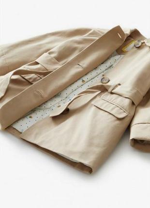 Стильний тренч на дівчинку zara,заміри: довжина 53,рукав 41 см від горловини,ог 32 полуобхват