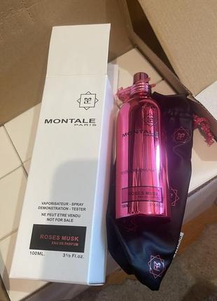 Парфюмированная вода тестер женский аромат Montale roses musk intense 100 ml