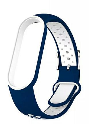 Ремешок для mi band 3/4/5/6/7 ремішок mi band ремінець для годинника ми бенд браслет мі банд перфорація з металевою застібкою мі бенд ми банд