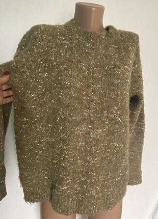 Фирменный свитер оливка 🫒 16 размера7 фото