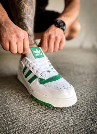 Кросівки чоловічі adidas forum low white green/кроссовки мужские адидас форум лов2 фото