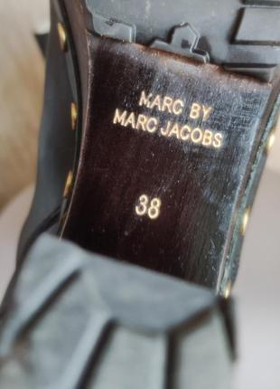 Ботинки зимние кожаные с мехом от marc jacobs 9