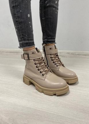 Ботинки кожа