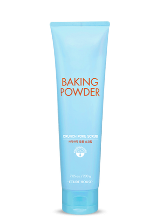 Скраб для особи з содою etude house baking powder crunch pore scrub