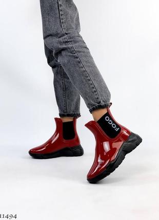 Резиновые сапоги ботинки резинові черевики гумові8 фото
