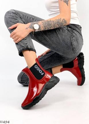 Резиновые сапоги ботинки резинові черевики гумові3 фото