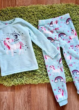 Теплая пижама primark, плюшевая пижама primark