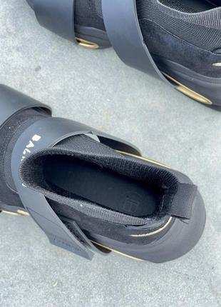 Чоботи balmain b-bold sneakers ‘black gold’4 фото