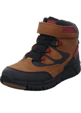 Geox boy's j flexyper b abx  зимние сапоги  ботинки их нубука