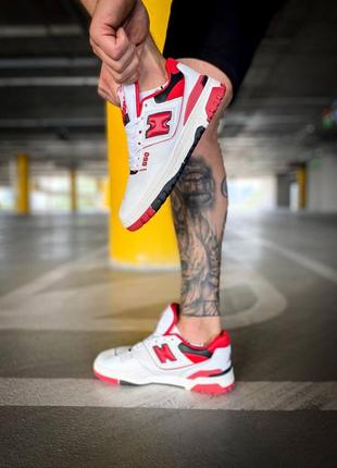 Кросівки жіночі new balance 550 white red/кроссовки женские нью беланс 5504 фото