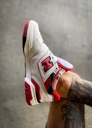 Кросівки жіночі new balance 550 white red/кроссовки женские нью беланс 5507 фото