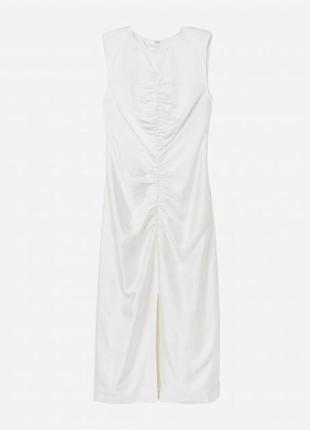 Молочное атласное платтье h&m 🤍и свадебное