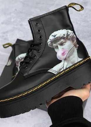 🔥черевики жіночі шкіра dr. martens jadon black david1 фото