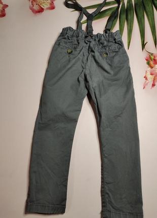 Гарні штани matalan 3/4 роки з підтяжками2 фото