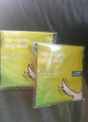 Світловідбивний жилет для собак підвищеної видимості (неоновий)