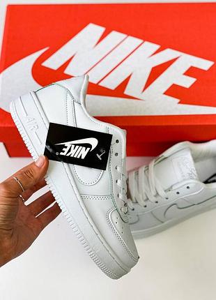 Nike air force 1 white жіночі шкіряні кросівки найк