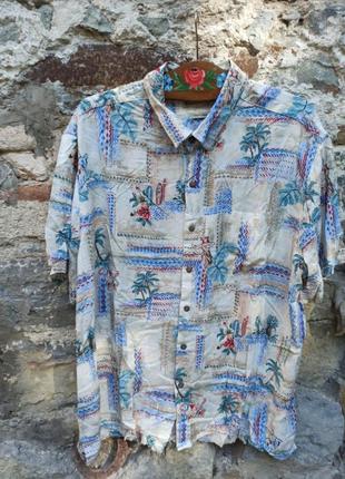 Batik bay. рубашка гавайка rayon