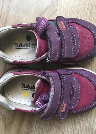 Шкіряні кросівки для дівчинки tutubi, 23 розмір4 фото
