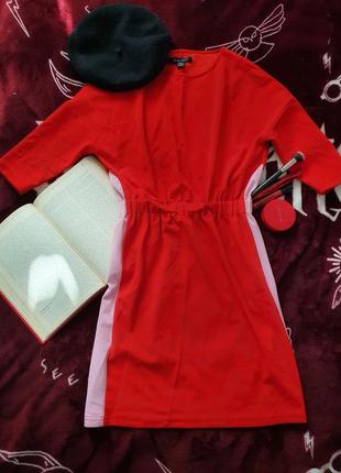 Червона повсякденна сукня amisu1 фото