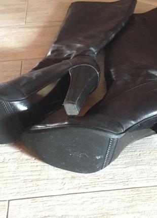 Зимние кожаные сапогим