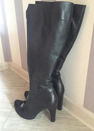 Зимние кожаные сапогим