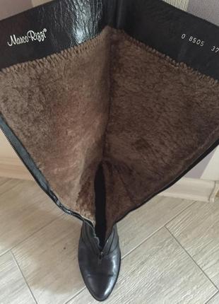 Зимние кожаные сапогим