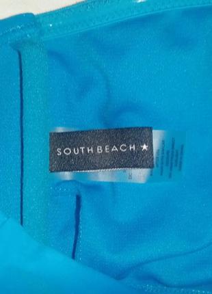 Купальник лиф голубой бандо south beach5 фото