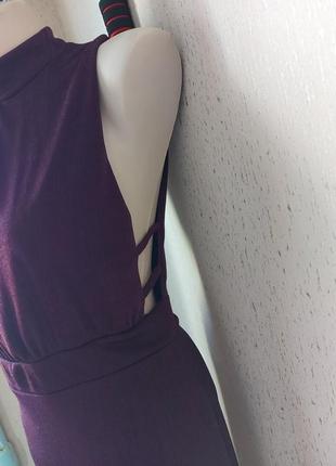 Платье цвет баклажан2 фото