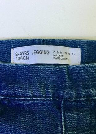 Джинси джегінси denim co узкачі 3-4 роки 104 см6 фото